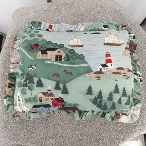 Americana farmhouse country accent pillow